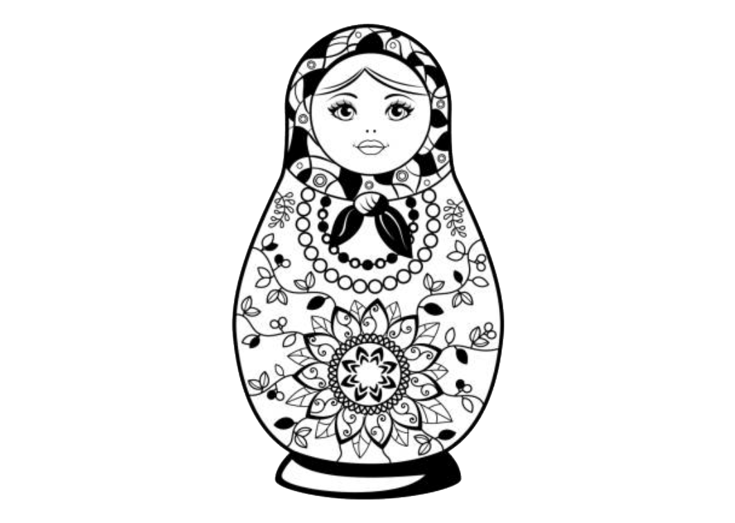Tattoo Poupée Russe Florale