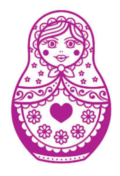 Tatouage Poupée Russe Design Violet - Découvrez notre style unique !