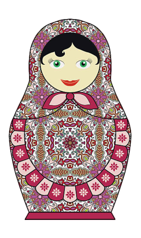 Tatouage Rose Poupée Russe