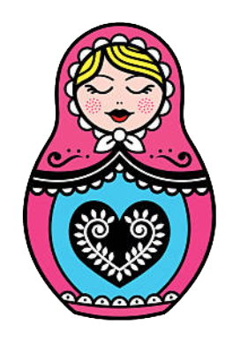 Tatouage Poupée Russe Rose Traditionnelle