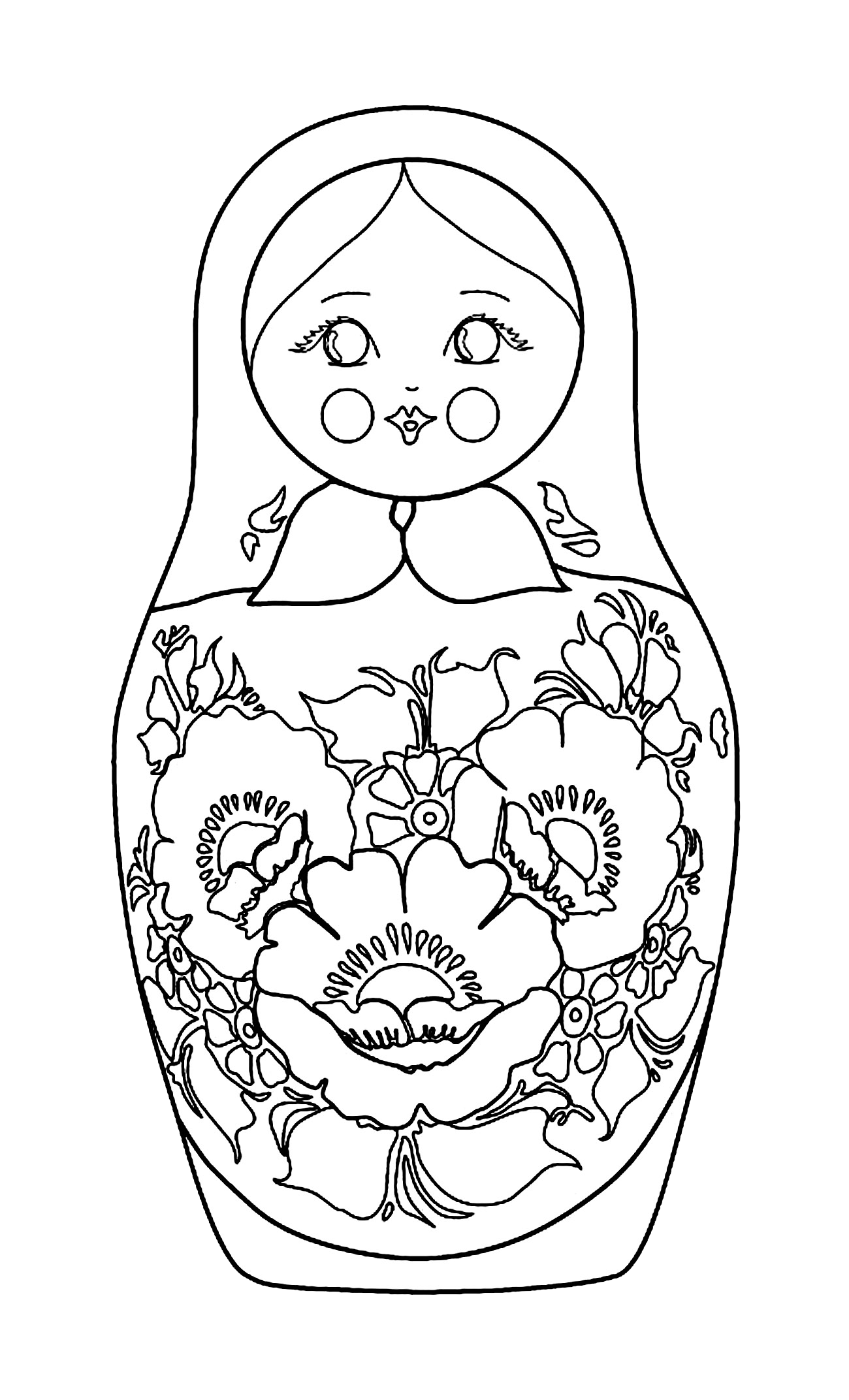 Tatouage Poupée Russe Élégant