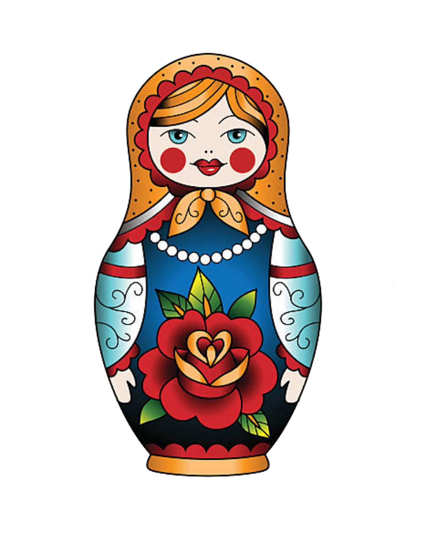 Tatouage Poupée Russe Vintage - Édition Limitée