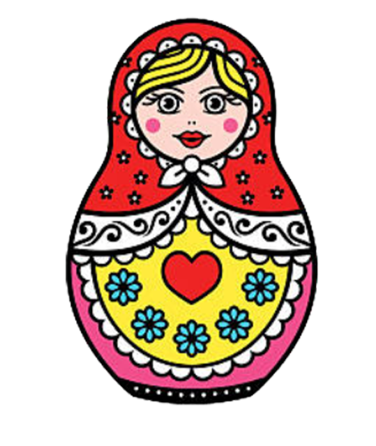 Tatouage Poupée Russe Traditionnelle Rouge - Élégant et Authentique