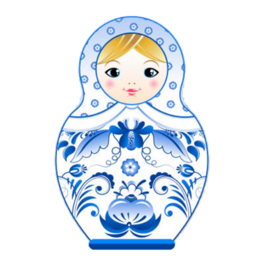 Tatouage Poupée Russe Bleue - Artisanat et Originalité