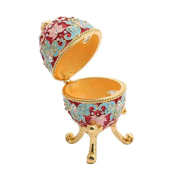 ŒUF DE FABERGÉ RUBIS PRÉCIEUX - RÉPLIQUE DE LUXE