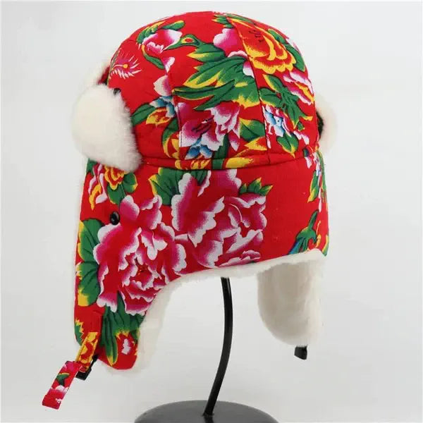 CHAPKA RUSSE FLORALE