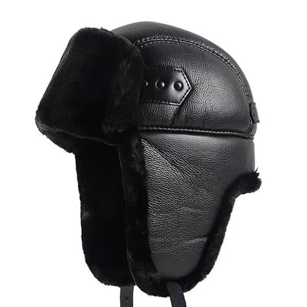 CHAPKA CUIR NOIRE - Collection Exclusif