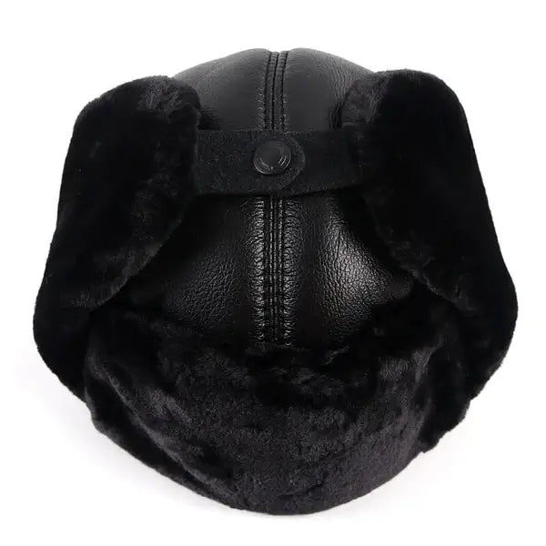 CHAPKA CUIR NOIRE - Collection Exclusif