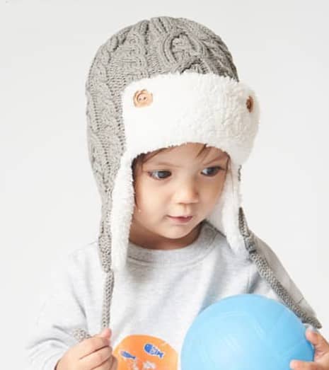 Bonnet Chapka Enfant Gris - Collection Hiver 2022