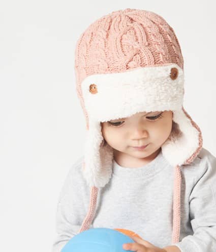 BONNET CHAPKA ENFANT ROSE - ÉDITION LIMITÉE