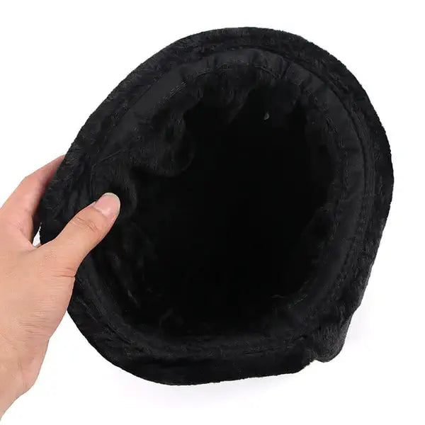CHAPKA CUIR NOIRE - Collection Exclusif