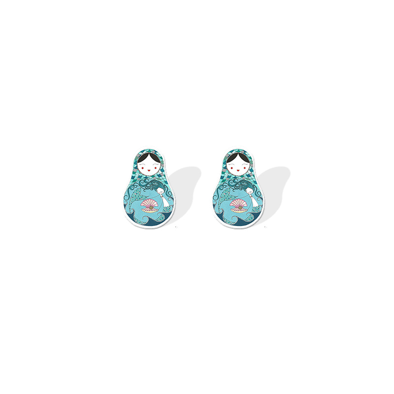 Boucles d'Oreilles Matriochka ELLA - Collection Exquise