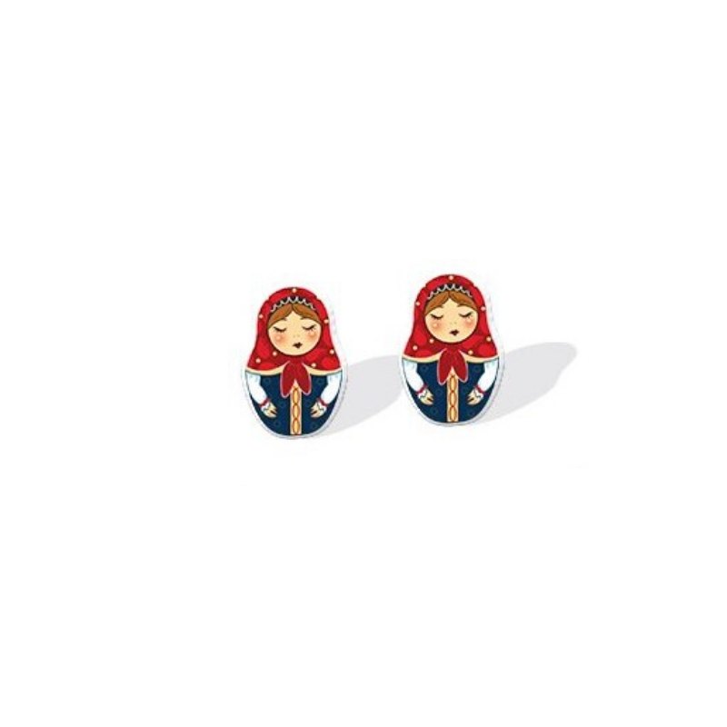Boucles d'Oreilles Matriochka par SUZANNA