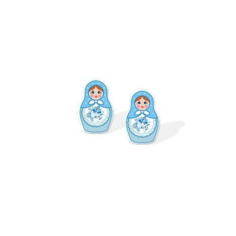 Boucles d'Oreilles Matriochka ELISABETH - Collection Exclusif by ELISABETH