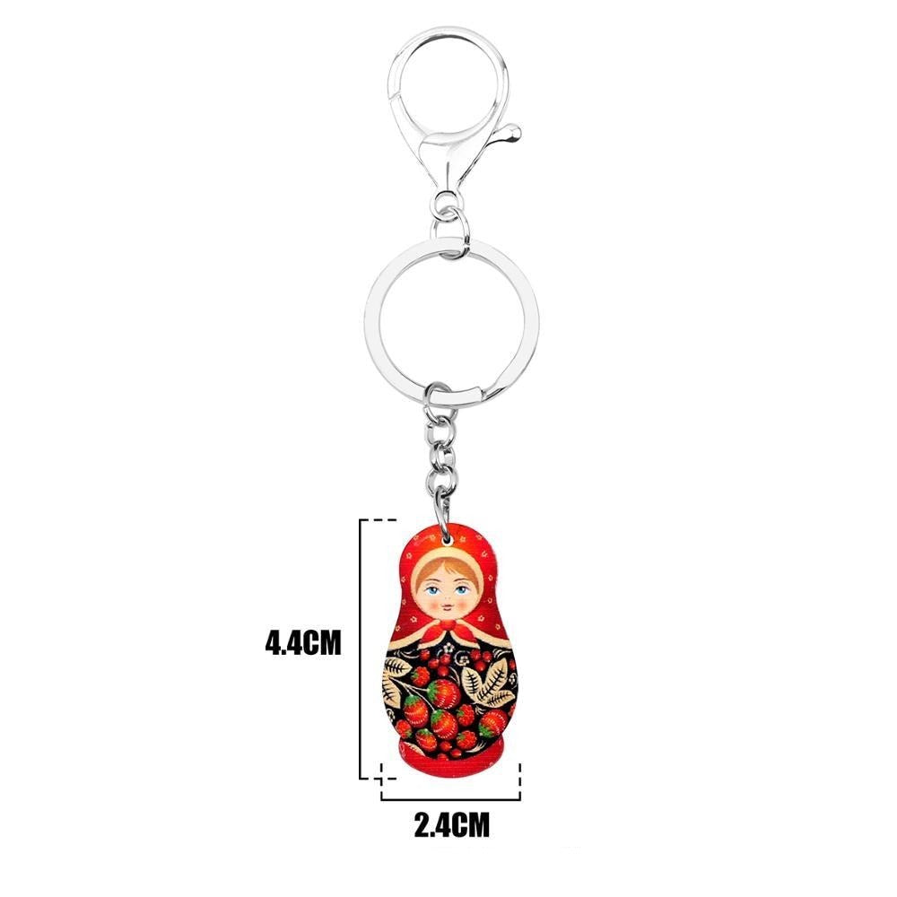 Porte Clé Poupée Russe Fruit - Collection Folk'Fruit