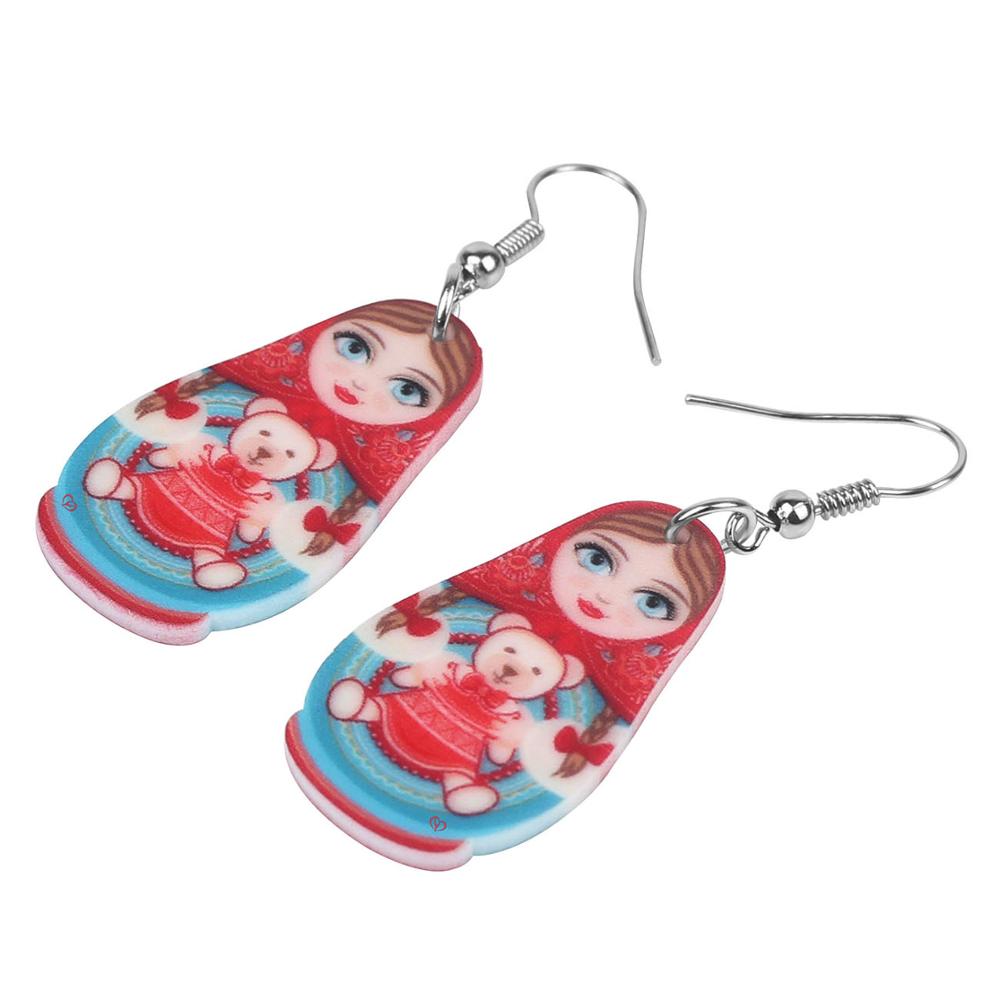 Boucles d'Oreilles Matriochka par JORDANE