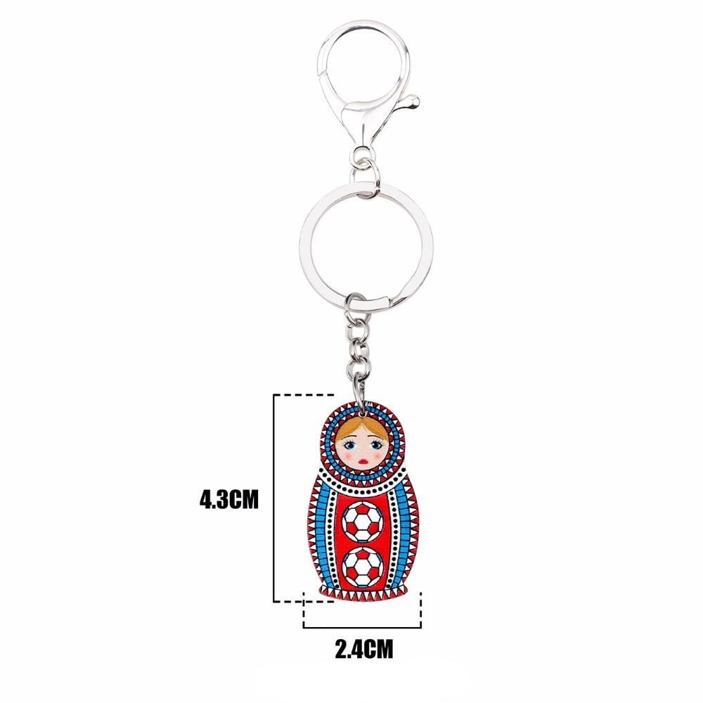 Porte-Clé Poupée Russe Foot Craquante