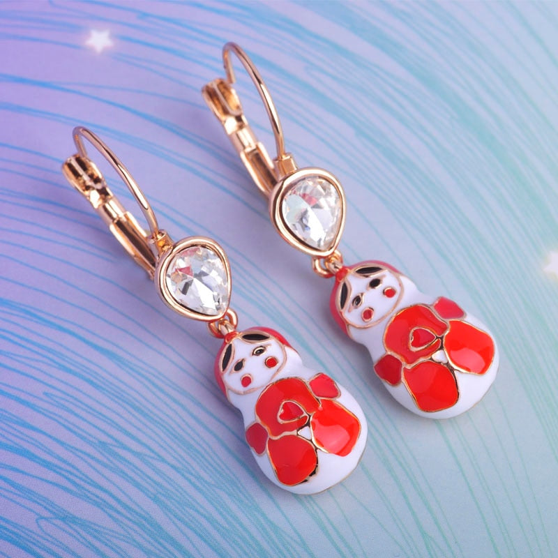 Boucles d'Oreilles Matriochka par JOHANNA