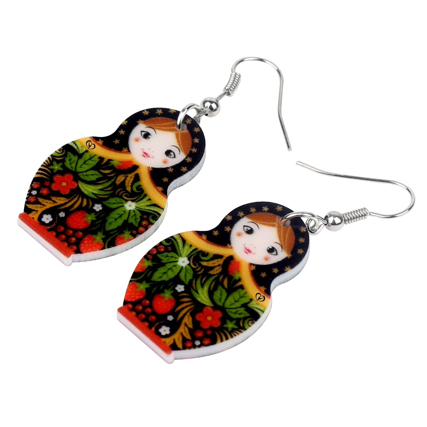 Boucles d'Oreilles Matriochka AMBRE - Collection Exclusive