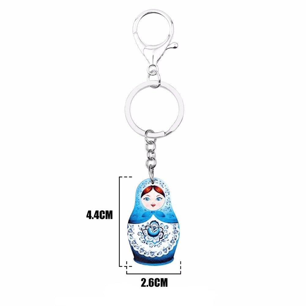 Porte-clé Poupée Russe Fleurs - Collection Printemps