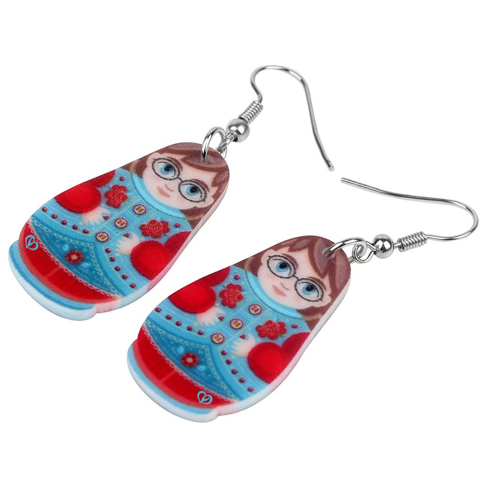 Boucles d'Oreilles Matriochka ALIZÉE - Création Originale