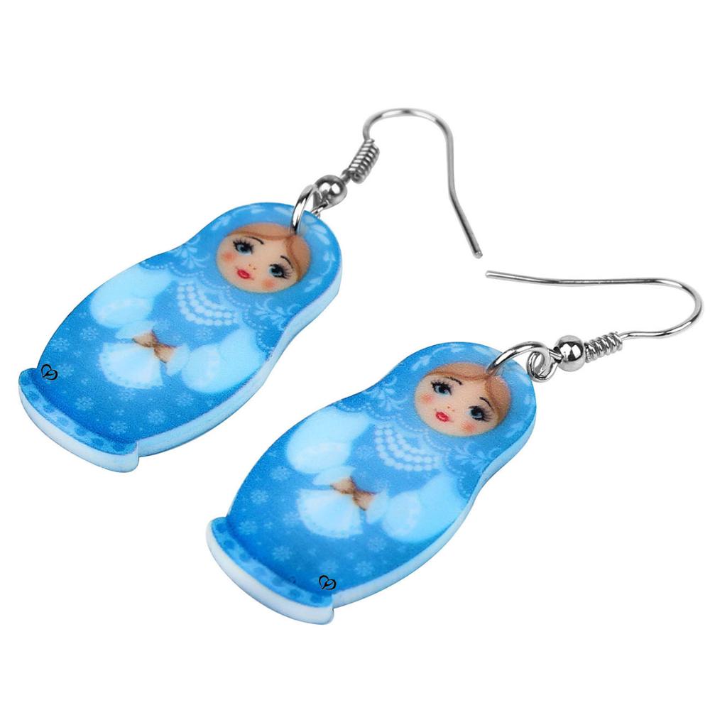 Boucles d'Oreilles Matriochka HÉLÈNE - Édition Limitée