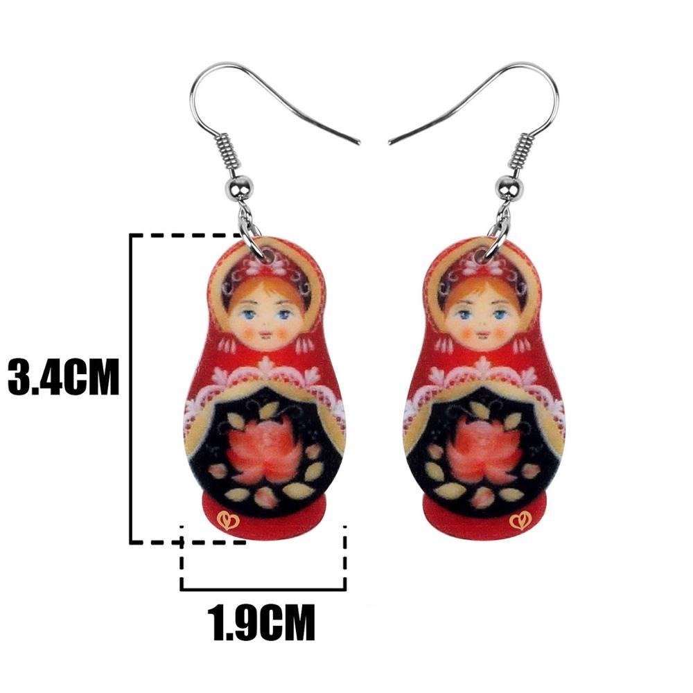 Boucles d'Oreilles Matriochka ROXANE - Édition Limitée