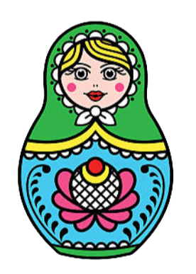 Tatouage Poupée Russe Verte Traditionnelle