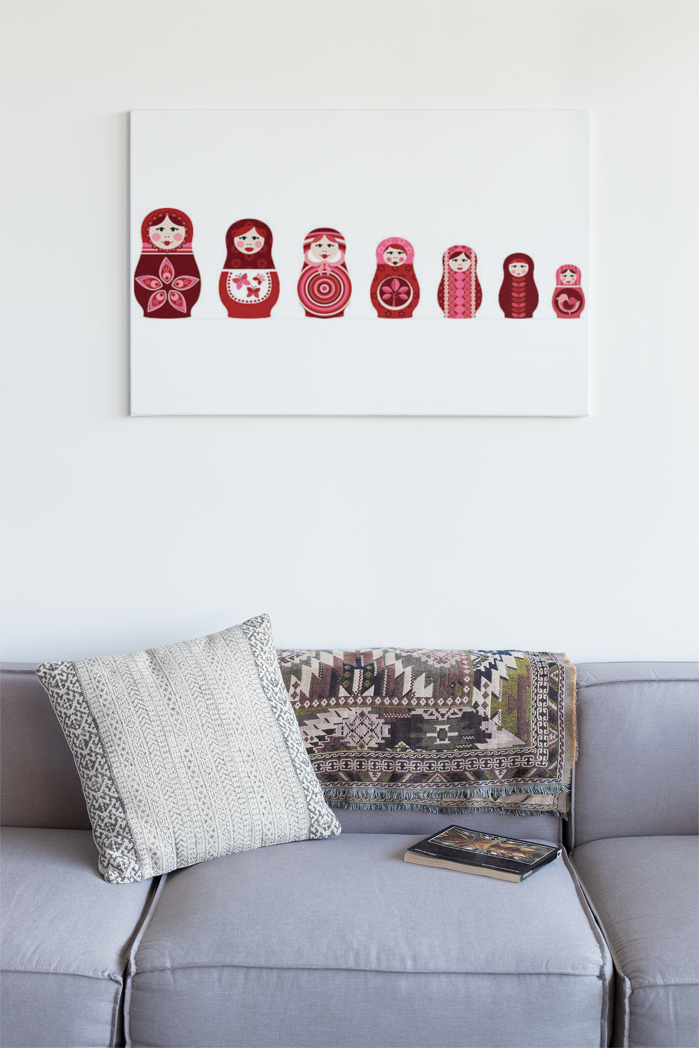 Poupée Russe Rose - Tableau Déco