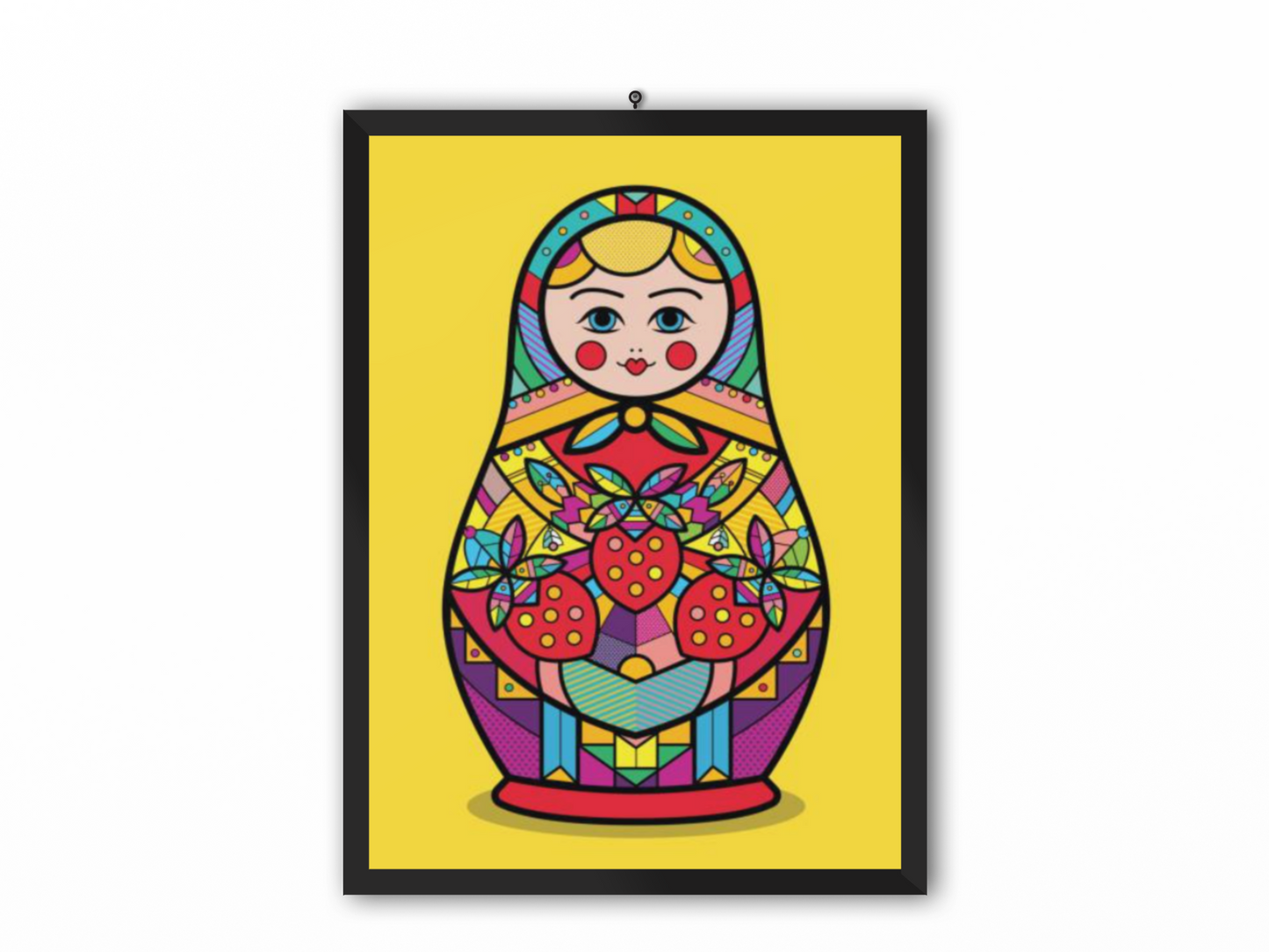 Tableau Poupée Russe Jaune Exclusive