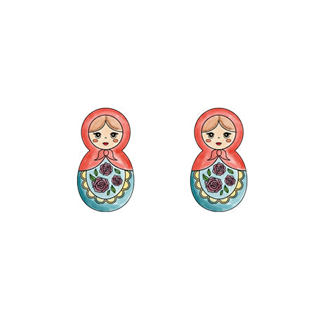 Boucles d'Oreilles Matriochka by JOSETTE