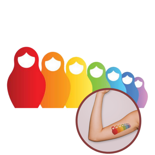 Tatouage Rainbow Russian Dolls