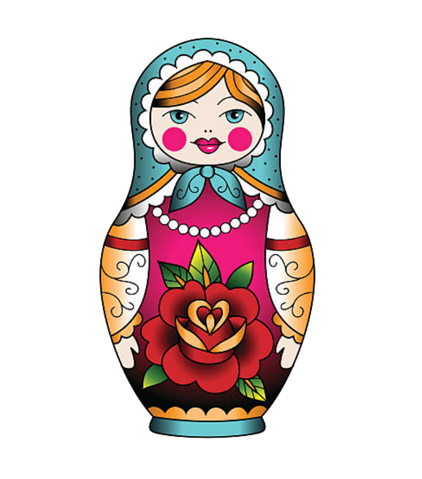 Tatouage Poupée Russe Vintage