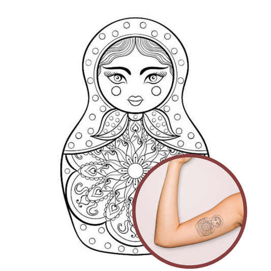 Mandala Poupée Russe - Tatouage de Qualité