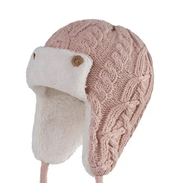 BONNET CHAPKA ENFANT ROSE - ÉDITION LIMITÉE