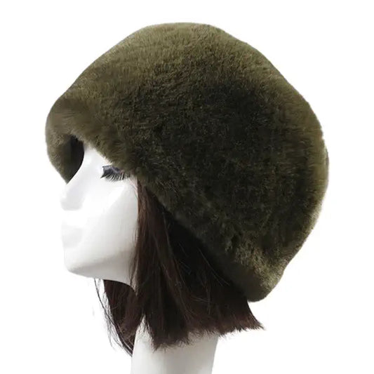 Bonnet Russe Femme Kaki - Élégance et Style