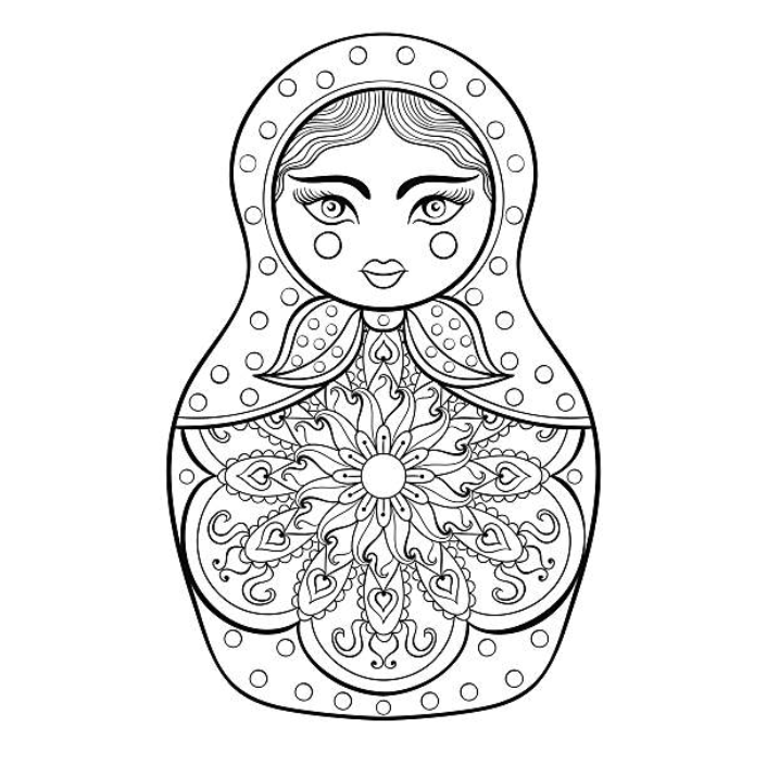 Mandala Poupée Russe - Tatouage de Qualité