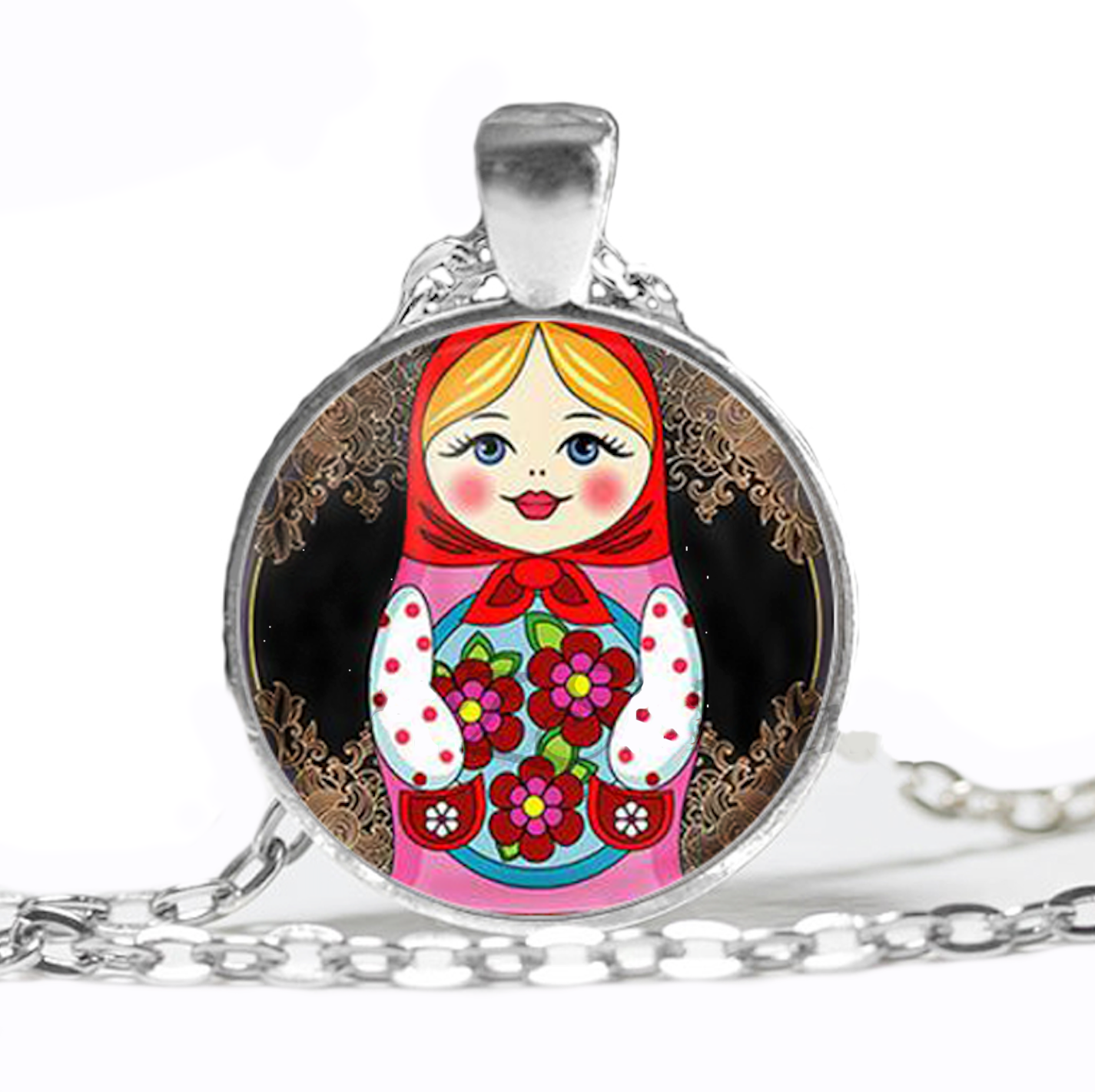 Collier Matriochka Rose Collection Exclusive