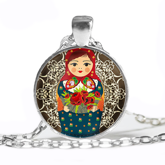Collier Matriochka Traditionnel - Collection Exclusive