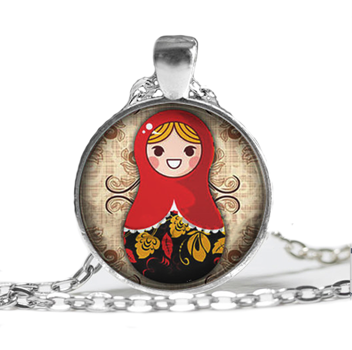 Collier Matriochka Rouge - Collection exclusive