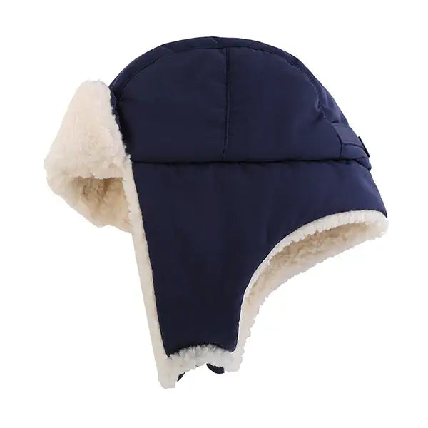 CHAPKA ENFANT BLEUE EN FAUX LAINE