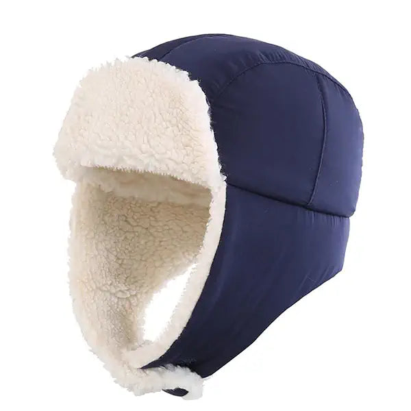 CHAPKA ENFANT BLEUE EN FAUX LAINE