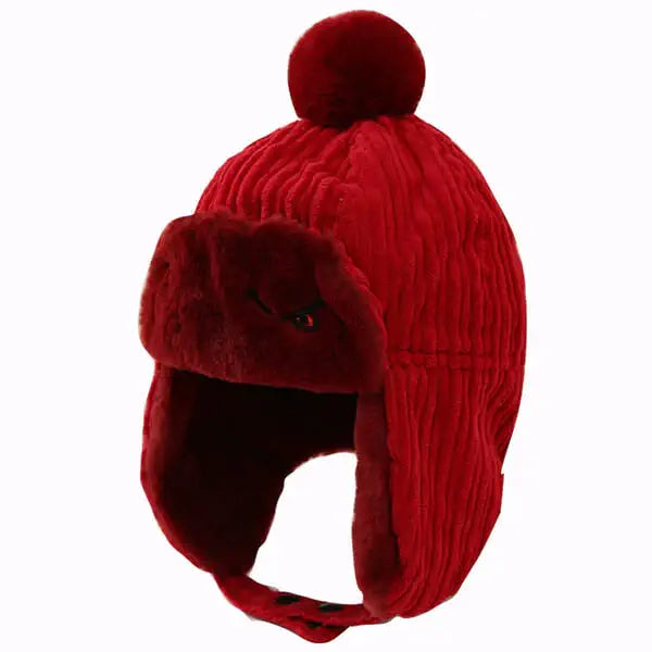 CHAPKA ENFANT ROUGE POLAIRE - ÉDITION SPÉCIALE