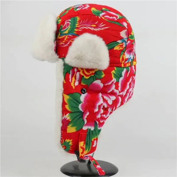 CHAPKA RUSSE FLORALE