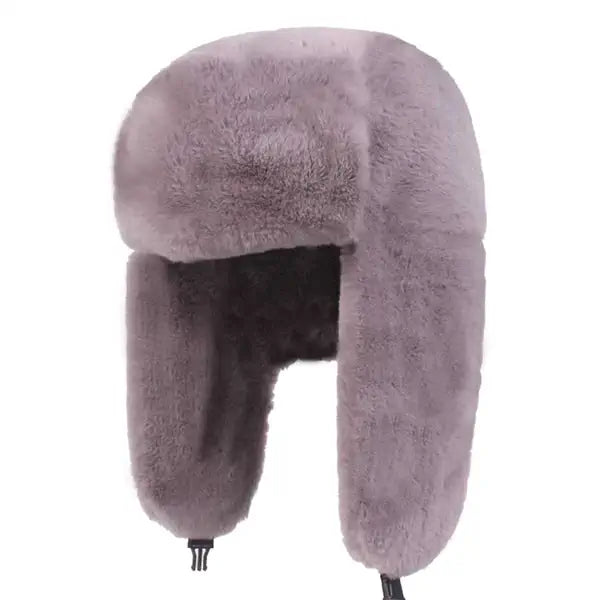 Chapka femme grise - Collection Exquise