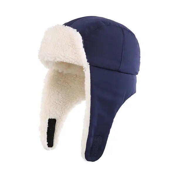 CHAPKA ENFANT BLEUE EN FAUX LAINE