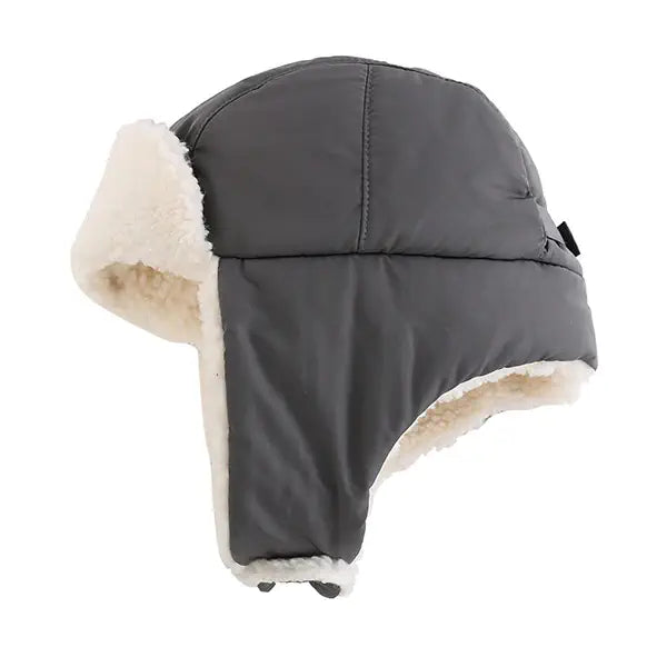 Chapka Enfant Grise en Imitation Laine