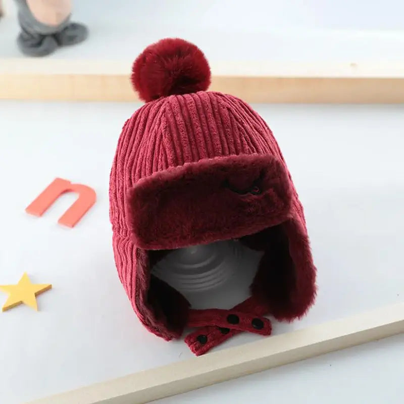 CHAPKA ENFANT ROUGE POLAIRE - ÉDITION SPÉCIALE