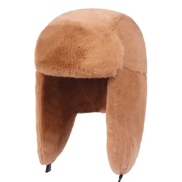 Chapka élégante pour femmes en coloris marron