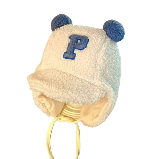 CHAPKA CASQUETTE ENFANT CRÈME ET BLEUE LUXE